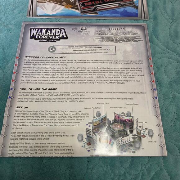 Marvel Wakanda Forever Black Panther Dice Rolling Family Board Game - Picture 5 of 7